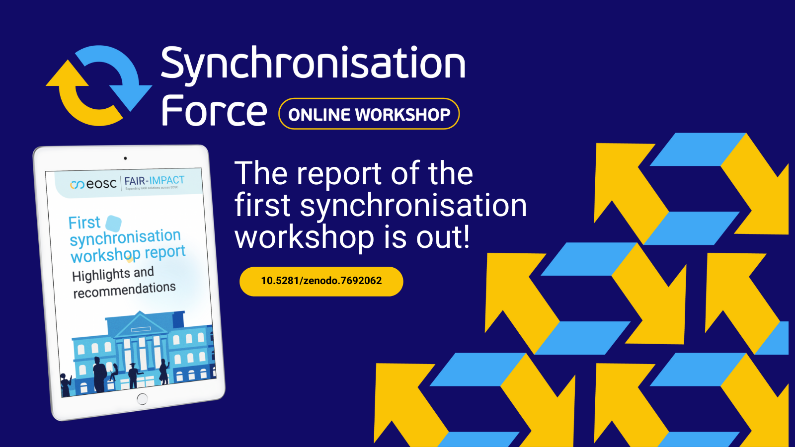 The report of the first synchronisation workshop is out!