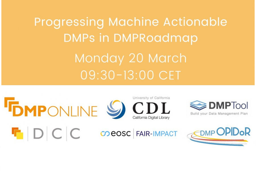 Progressing Machine Actionable Data Management Plans in DMPRoadmap 
